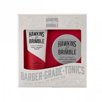 Hawkins & Brimble Men's Set 100 ml Shaving Cream + 125 ml After Shave Balm