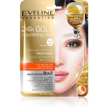 Eveline 24k Gold Nourishing Facial Textile Mask 2 Pc