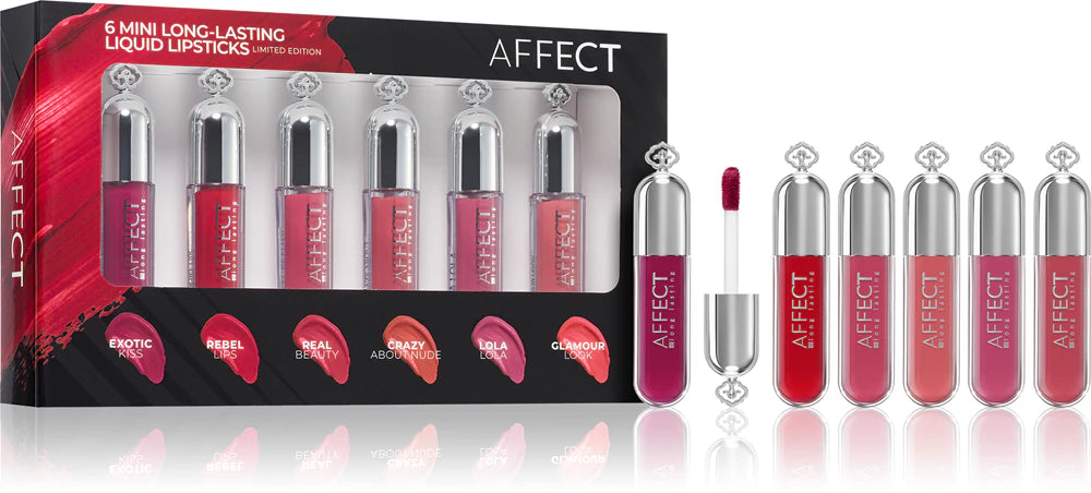 Affect 6 Mini Long-Lasting Liquid Lipsticks