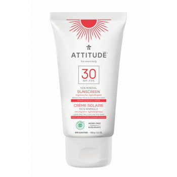 ATTITUDE SPF30 Scentless Sun Cream 150 g