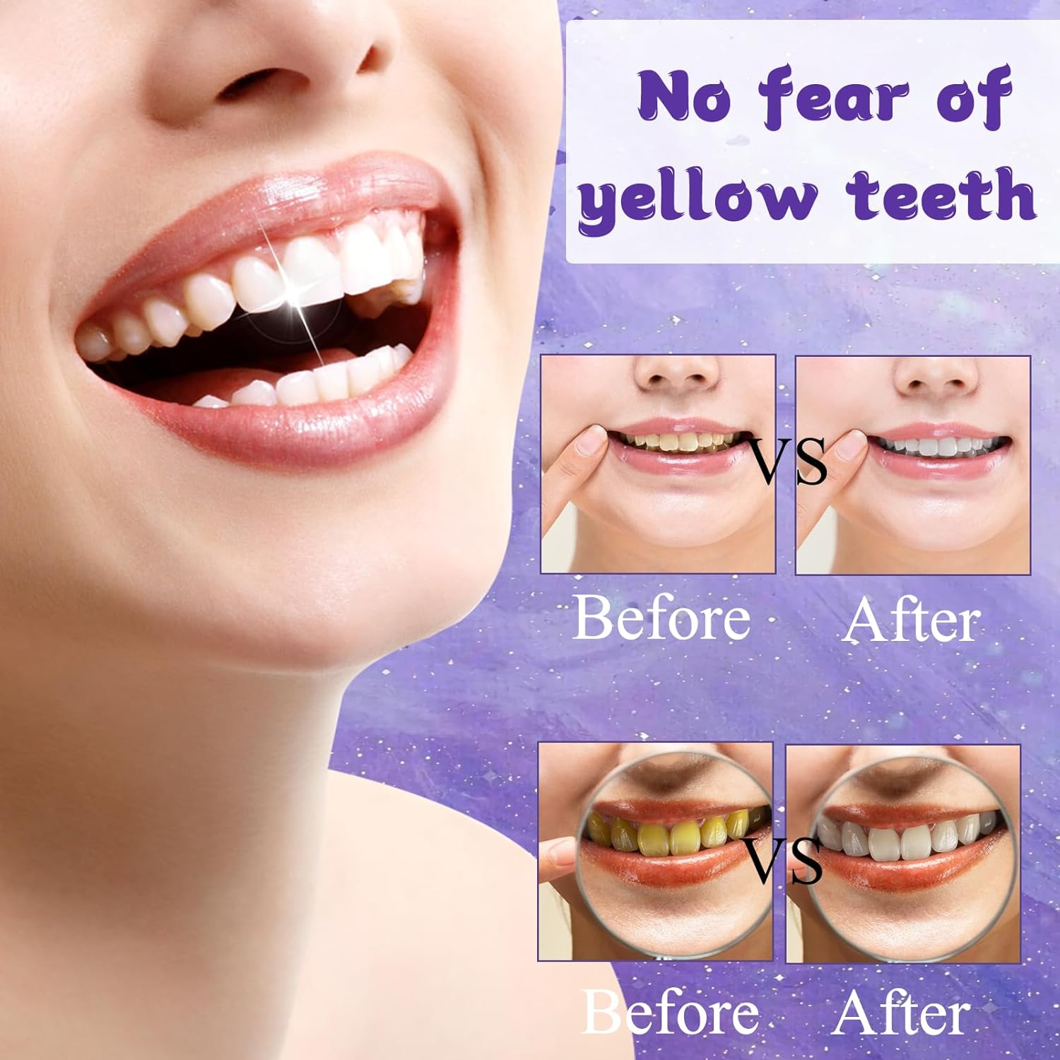 Color Corrector Purple Teeth Whitening Foam 50 ml
