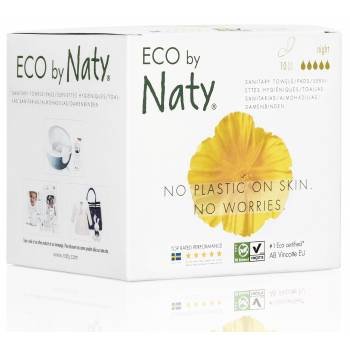 ECO by Naty women's night pads pantie liners 10 pcs