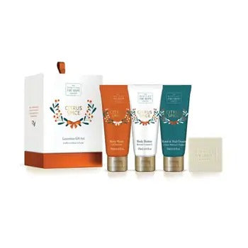 Scottish Fine Soaps Luxury gift set Citrus Spice 4 pcs