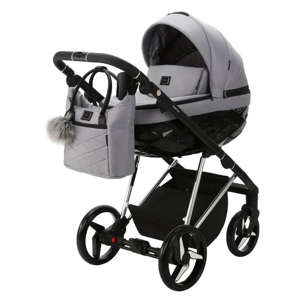 ADAMEX Quantum Special Edition Grey/Silver Combination Stroller