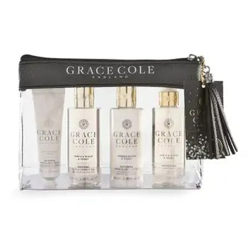 Grace Cole Vanilla Blush & Peony women's travel set 4 pcs
