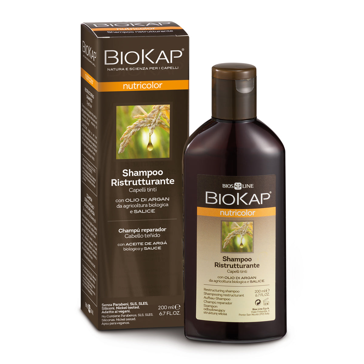 Biokap Nutricolor Crema Balsamo Restoring Shampoo 250 ml