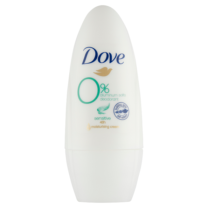 Dove Women roll-on deodorant 0% Aluminum Sensitive, 50 ml