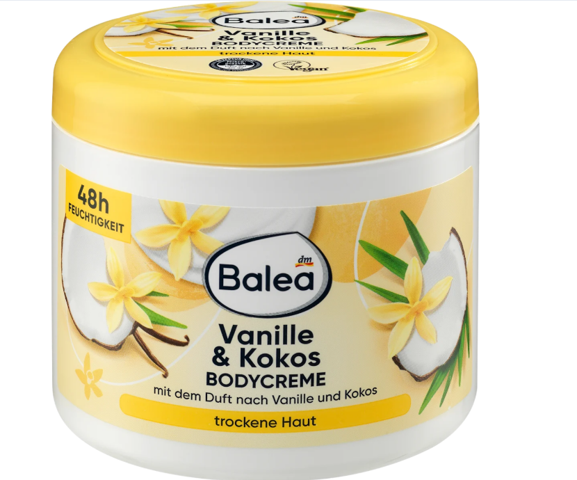 Balea body cream vanilla & coconut, 500 ml