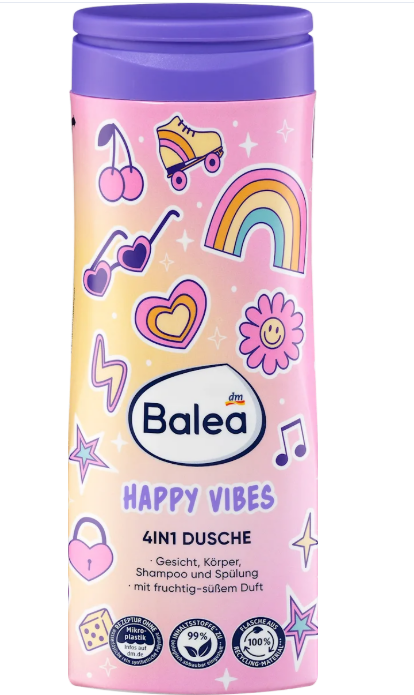 Balea Happy Vibes 4 in 1 shower gel, 300 ml