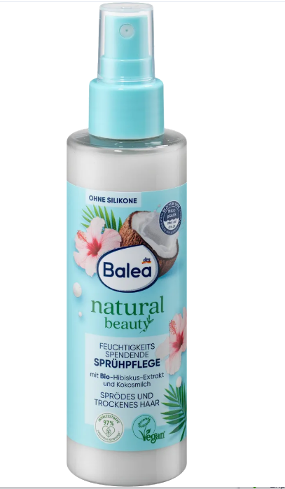 Balea natural beauty hair spray coconut milk, hibiscus, 150 ml