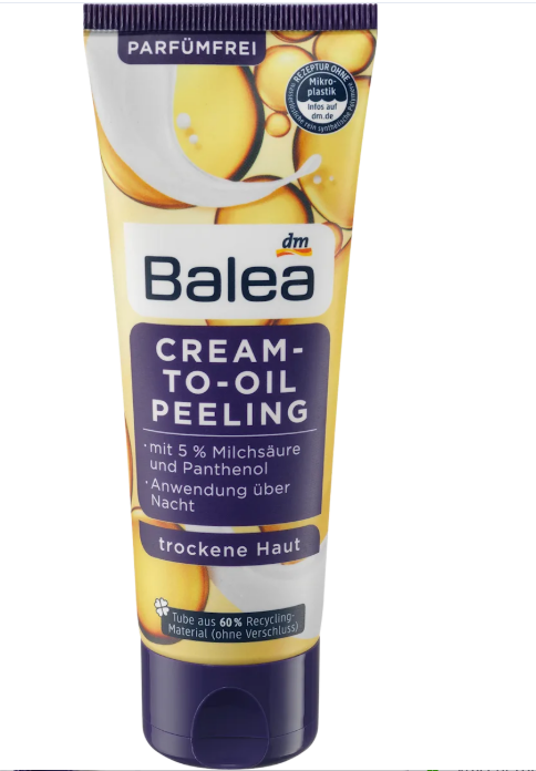 Balea skin peeling Cream To Oil, 75 ml