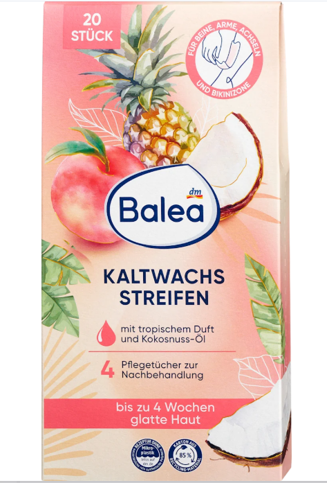 Balea Tropic cold depilatory strips, 20 pcs
