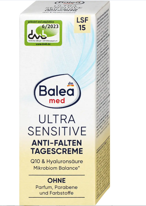 Balea Med Ultra Sensitive anti-wrinkle day cream, 50 ml