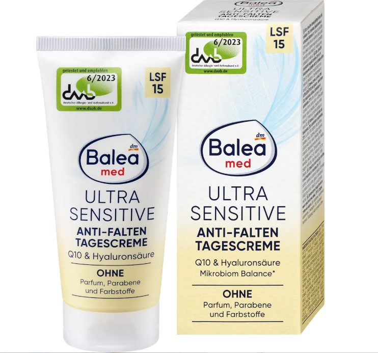 Balea Med Ultra Sensitive anti-wrinkle day cream, 50 ml