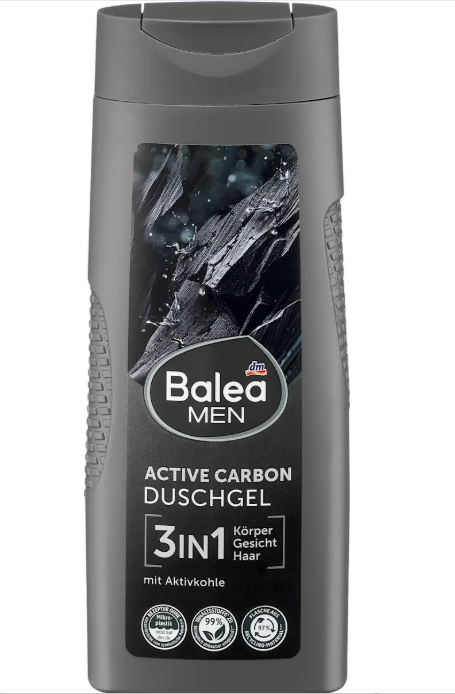 Balea MEN Active Carbon shower gel, 300 ml