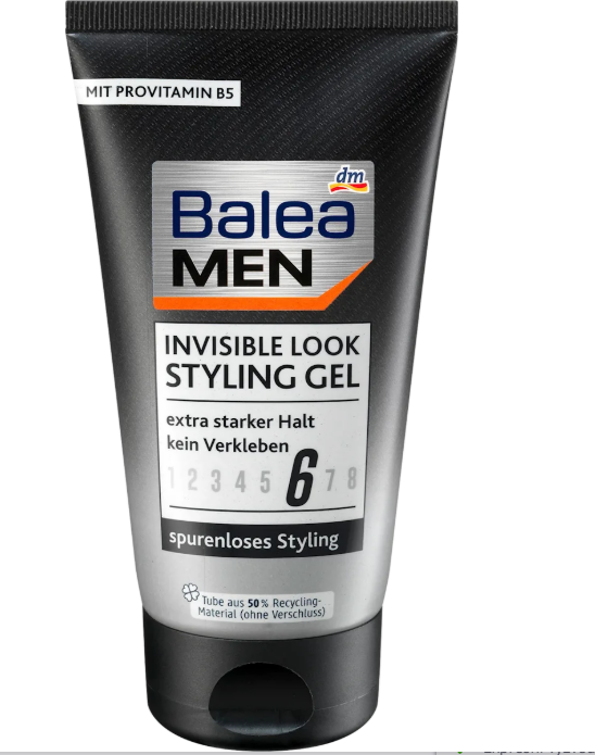 Balea MEN styling hair gel Invisible, 150 ml