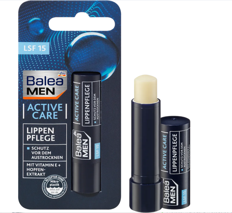 Balea MEN Active Care lip balm, 4.8 g