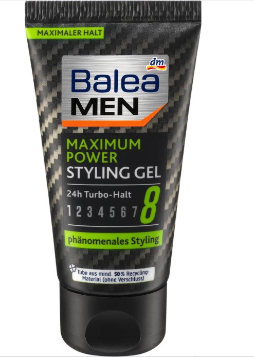 Balea MEN Maximum Power hair styling gel, 30 ml