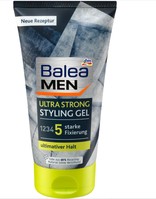 Balea MEN styling gel for hair Ultra Strong, 150 ml