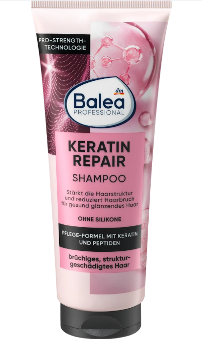 Balea PROFESSIONAL Keratin Repair hair shampoo, 250 ml
