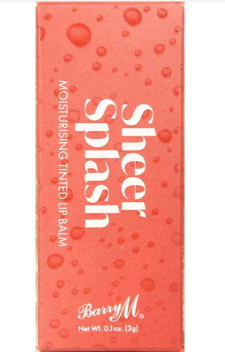 BarryM Sheer Splash Lip Balm Strawberry Soak, 3 g