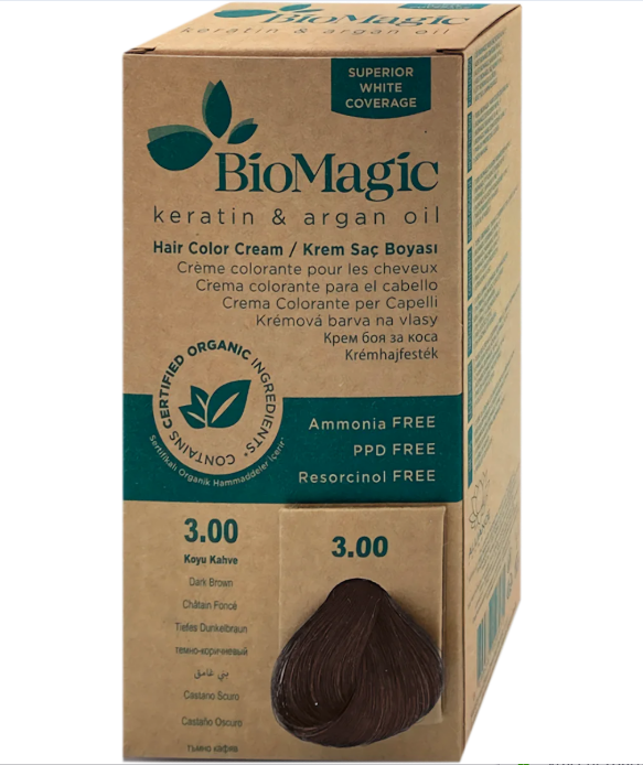 BioMagic hair color Dark Brown 3.00