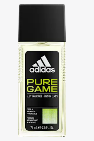 adidas deodorant natural spray Pure Game, 75 ml