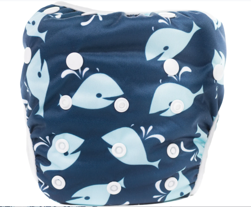 BOBANEK growing swimsuit for kids, Whales