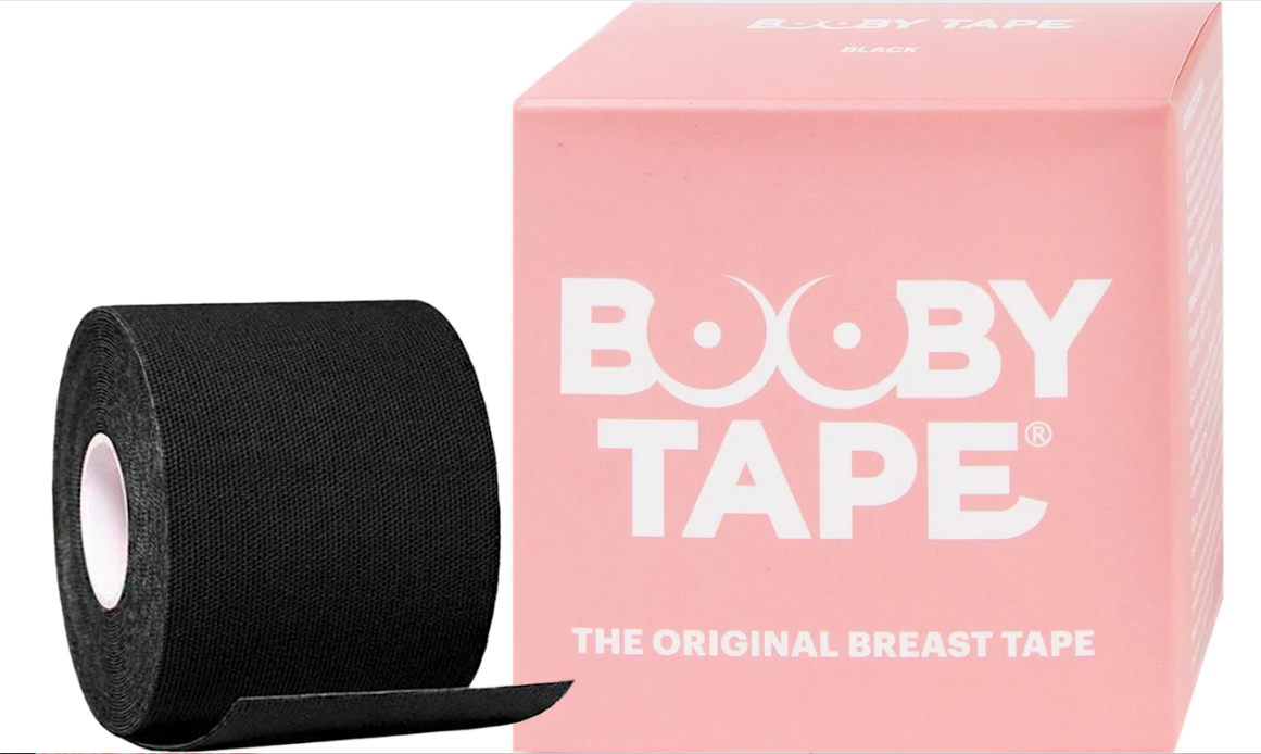 BOOBY TAPE Breast tape, Black, 5m