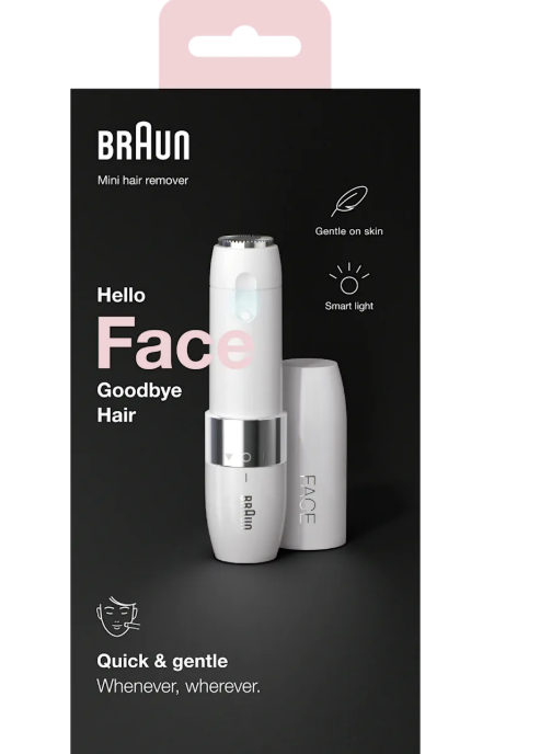 Braun electric facial hair remover
