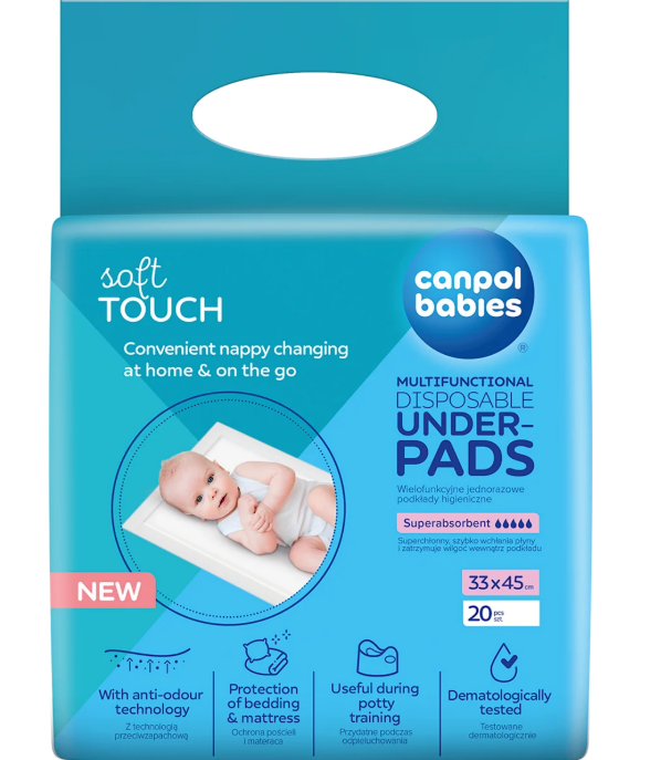 Canpol babies changing mats 33 x 45 cm, 20 pcs