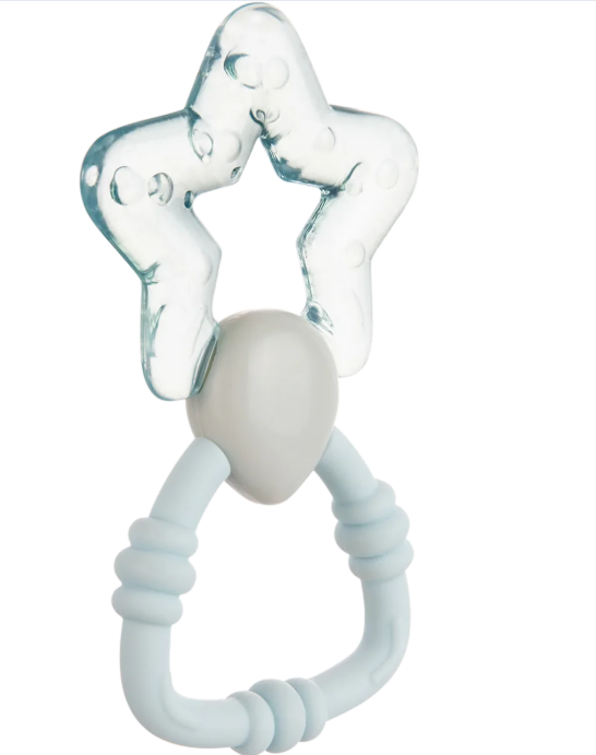 Canpol babies Water Teether with rattle blue, 3m+, 1 pc
