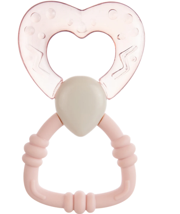 Canpol babies Water Teether with rattle Pink, 3m+, 1 pc