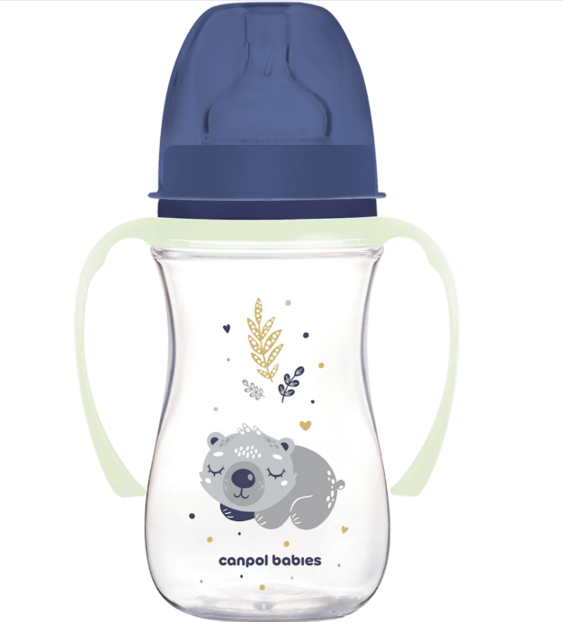 Canpol babies EasyStart anti-colic bottle SLEEPY KOALA 240ml blue, 1 pc