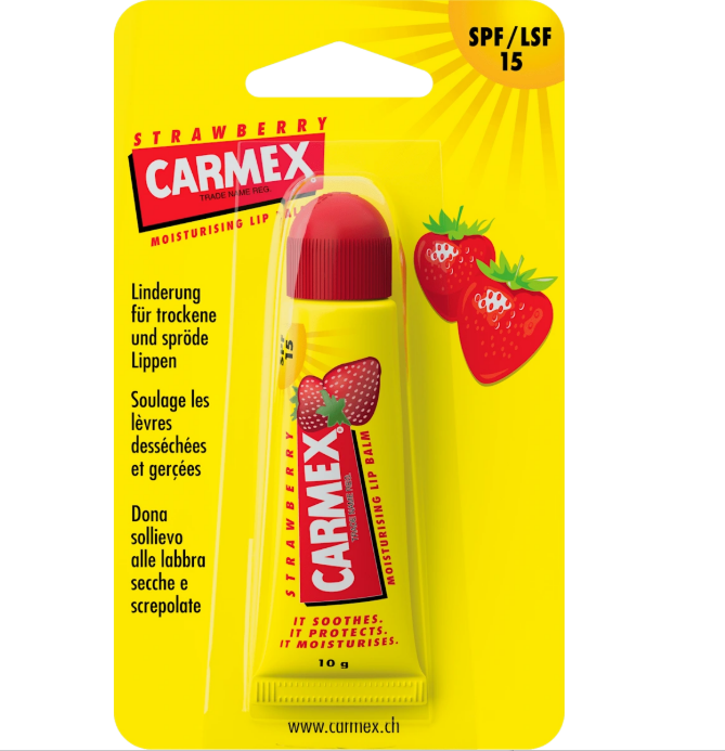 Carmex strawberry lip balm, 10 g