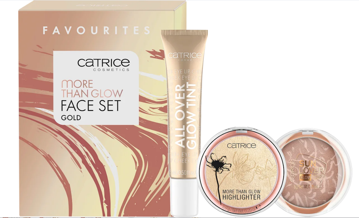 CATRICE More Than Glow Face Set Gold, 3 pcs