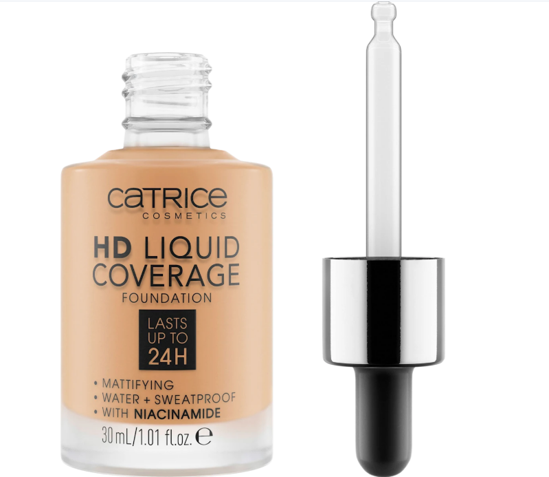 CATRICE makeup HD Liquid Coverage Foundation 034 Medium Beige, 30 ml