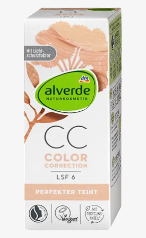 alverde NATURKOSMETIK Perfect Teint CC cream LSF6, 50 ml