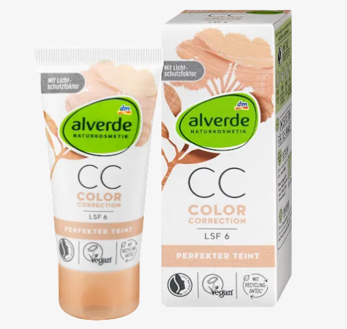 alverde NATURKOSMETIK Perfect Teint CC cream LSF6, 50 ml