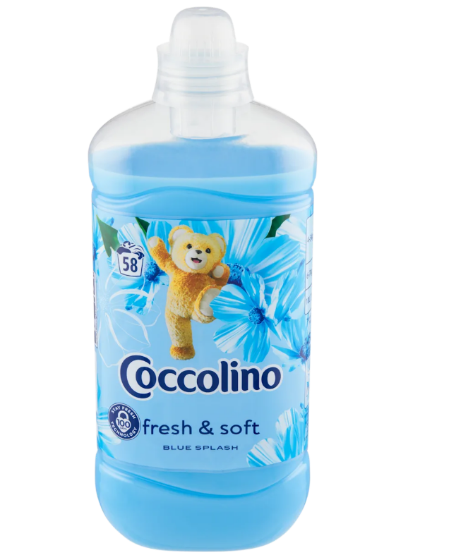 Coccolino fresh & soft fabric softener Blue Splash, 58 loads