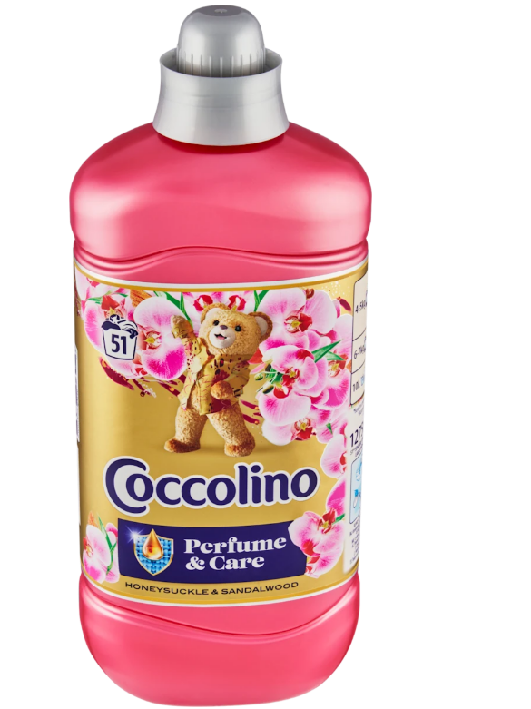 Coccolino Perfume & Care softener Honeysuckle & Sandalwood, 51 loads