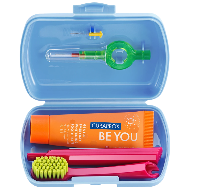 CURAPROX dental care travel set blue