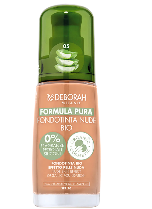 DEBORAH PURE FORMULA Formula Pura make-up Fondotinta Nude BIO, 30 ml