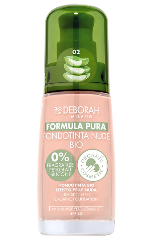 DEBORAH PURE FORMULA Formula Pura make-up Fondotinta Nude BIO, 30 ml
