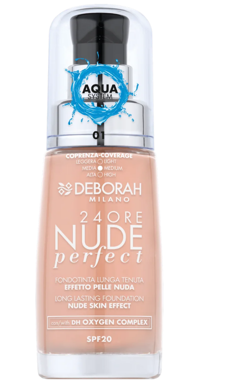 DEBORAH MILANO make-up 24ore Nude Perfect OF15 01, 30 ml