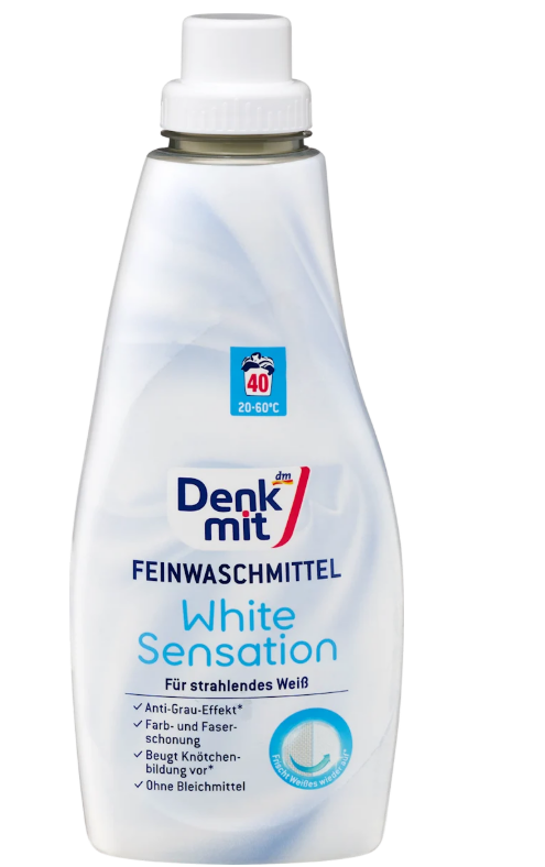 Denkmit White Sensation washing gel for white laundry, 40 loads