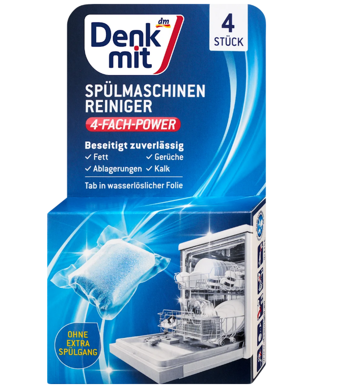 Denkmit dishwasher cleaner 4x20 g