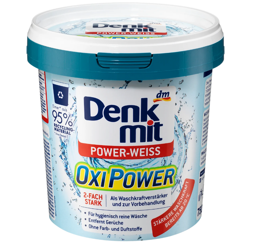 Denkmit Oxi Power stain remover for white laundry, 750 g