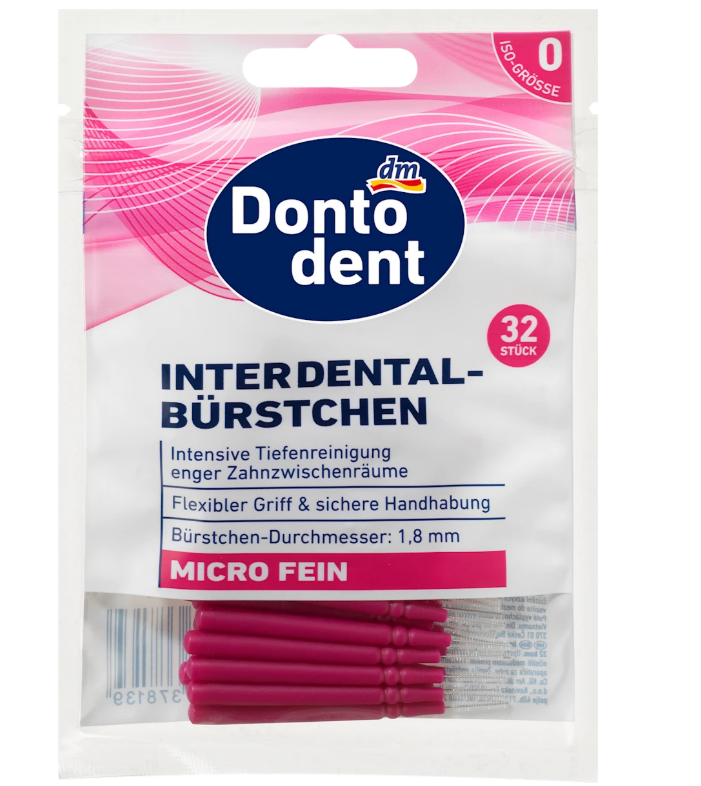 Dontodent micro soft interdental brushes, size 0, 32 pcs