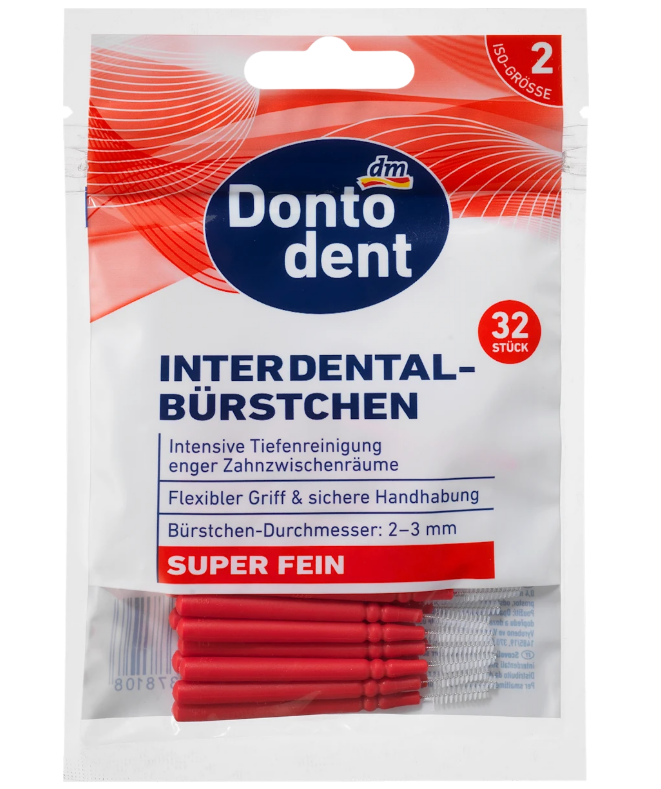 Dontodent very soft interdental brushes size 2, 32 pcs